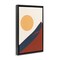 Stupell Industries Boho Mountain Peak & Sun Framed Floater Canvas Wall Art Design by Omar Escalante